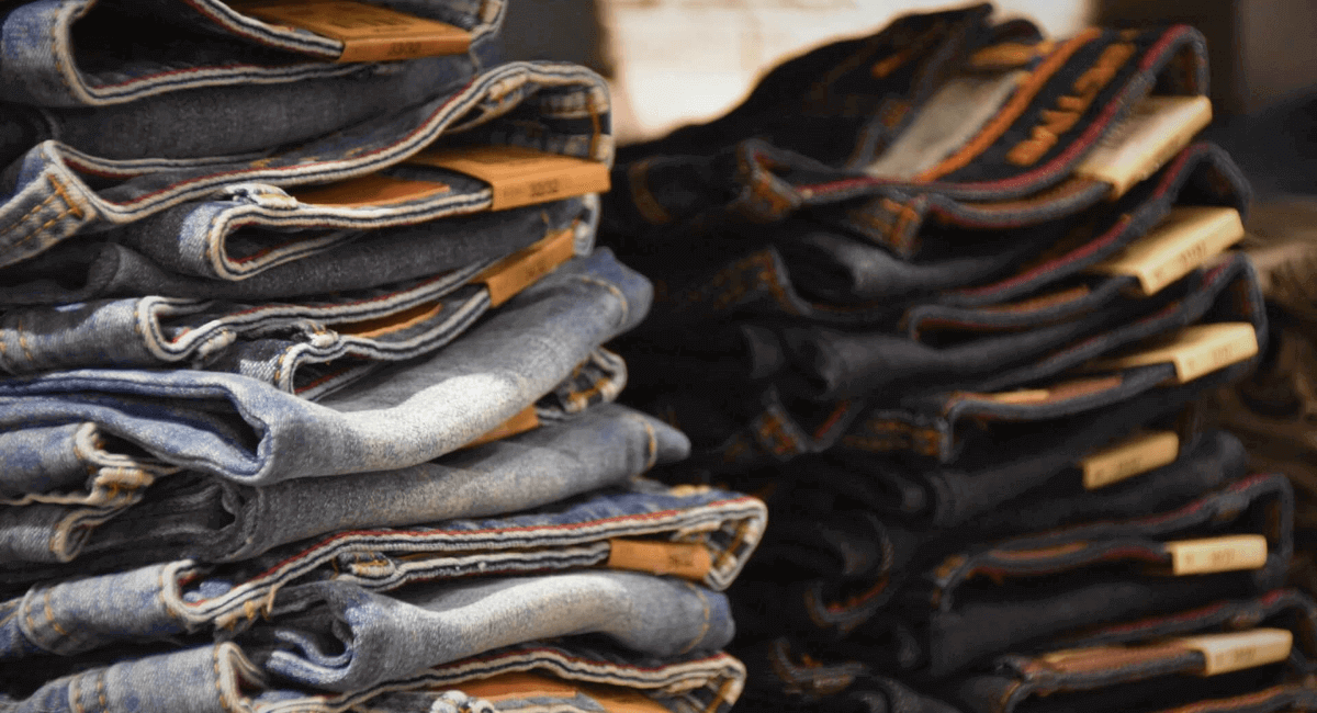 Fast Fashion Industry Statistics - A pile of jeans